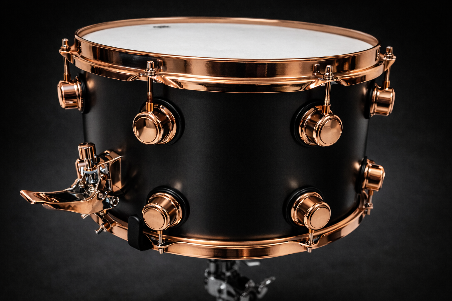 AluVibe Steel Series - rullante in acciaio al boro nero satinato